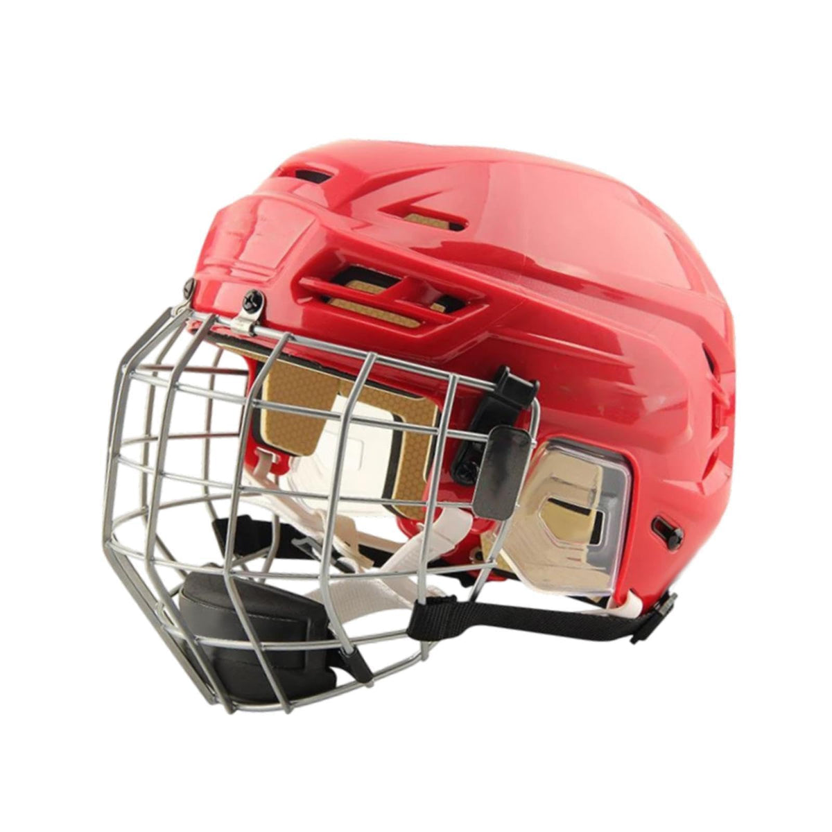 Generic Hockey Helmet with Facemask, Sturdy Professional Exercise Practice Headgear, Match Ice Speed Skate Helmet