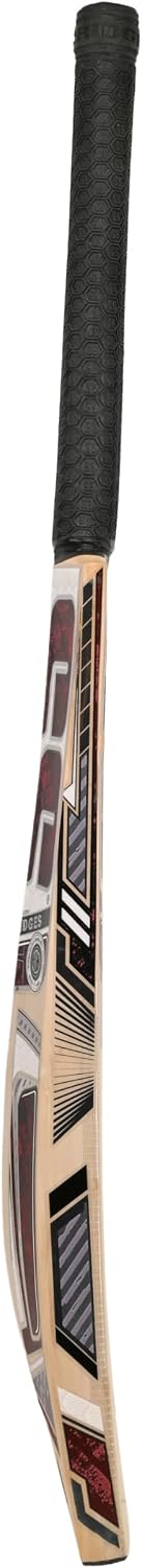 SS Tiger Strike 18 English Willow Premium Cricket bat, Adult Size- Short Handle, Includes Bat Cover, Toe Guard and face Sheet | Ready to Play