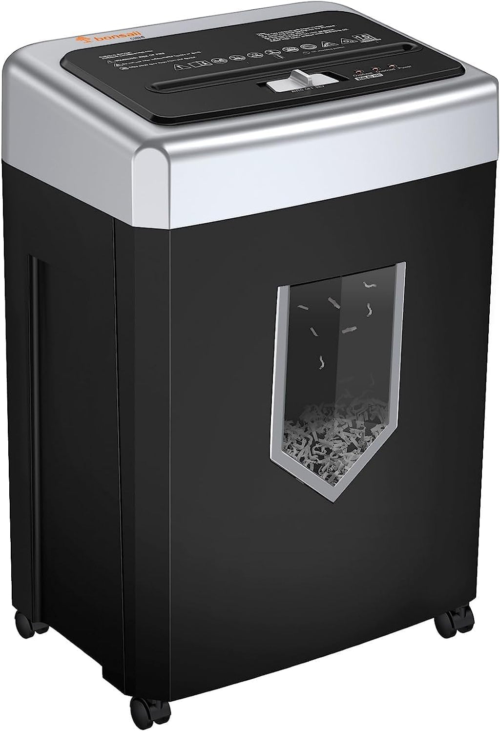 Bonsaii 15-Sheet Cross-Cut 40-Min Heavy Duty Paper Shredder for Home Office