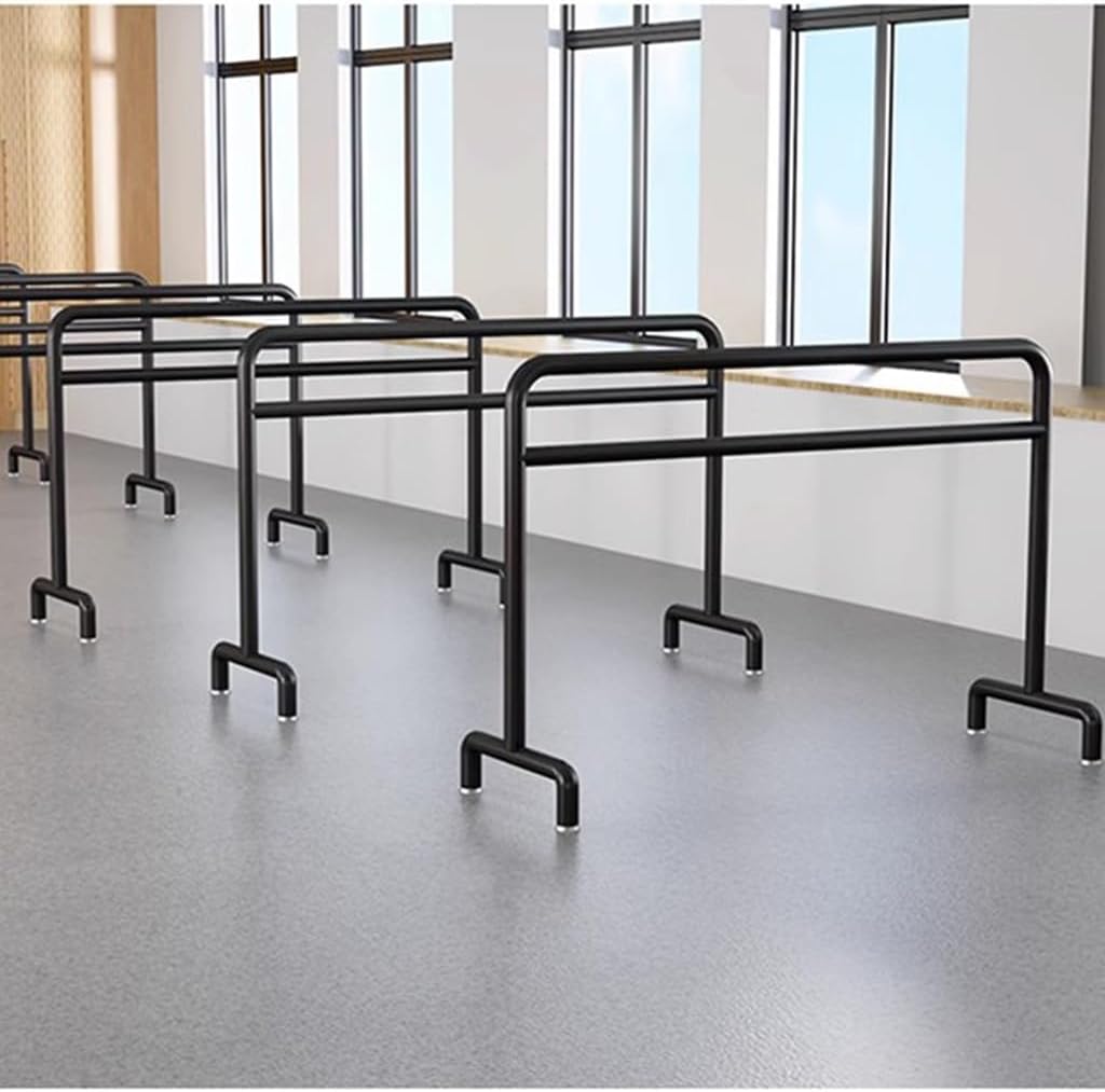 Ballet Barre Simple Black Metal Ballet Barre, The Double-Layer Leg Compression Bar is Suitable for Stretching Adults and Children, 2.5M/8.2FT