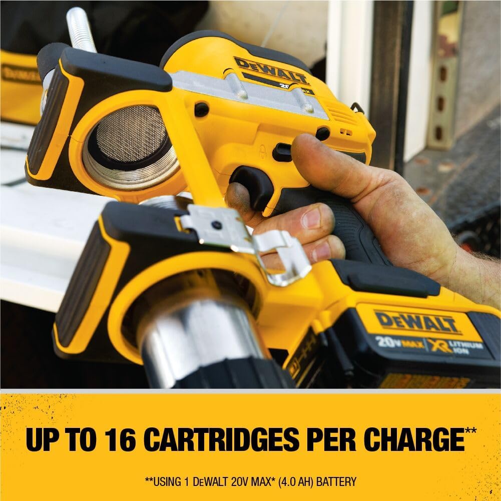 DEWALT Grease Gun 20V MAX, Cordless Electric Grease Gun 42â Hose, 10,000 PSI, Variable Speed Triggers, Tool Only (DCGG571B)