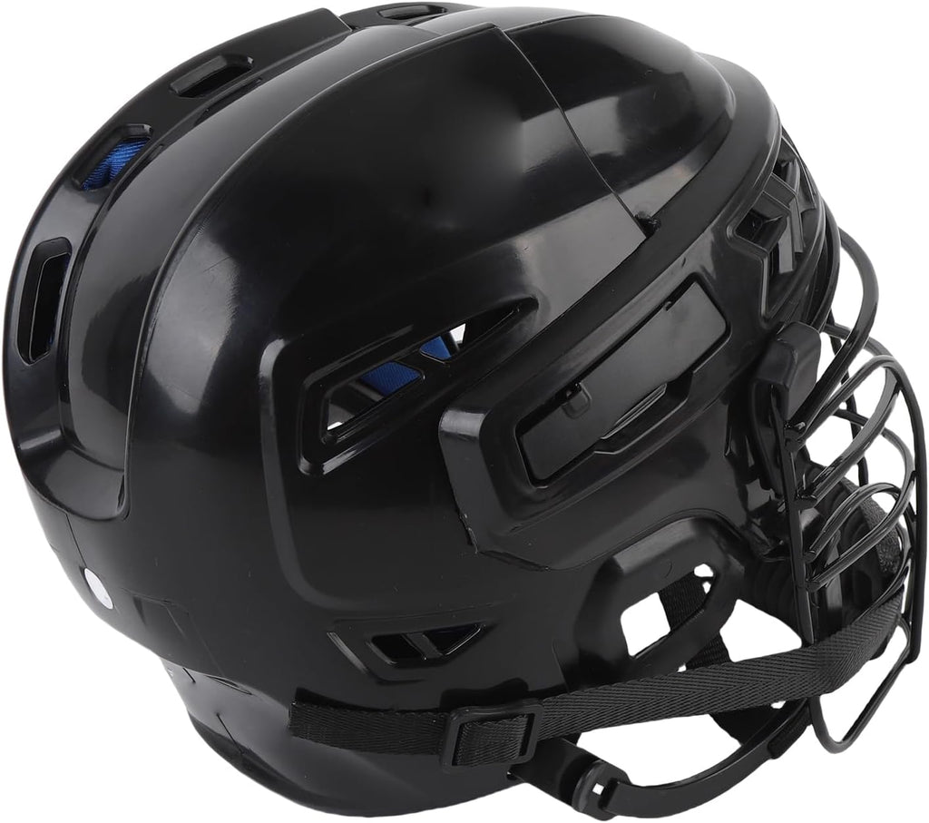Cosiki Cosiki Hockey Helmet, PP Ergonomic Lightweight Professional Hockey Training Helmet, Face Protective Equipment with Comprehensive Coverage, Ideal for Outdoor Sports Gear (L) (S)