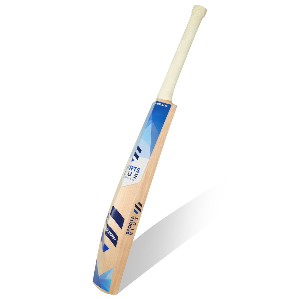 Sports Blue English Willow Cricket Bat | Grade 1 Cricket bat | 9+ Straight Grains with 38mm+ Edges | Ready to Play with oiling and Knocking