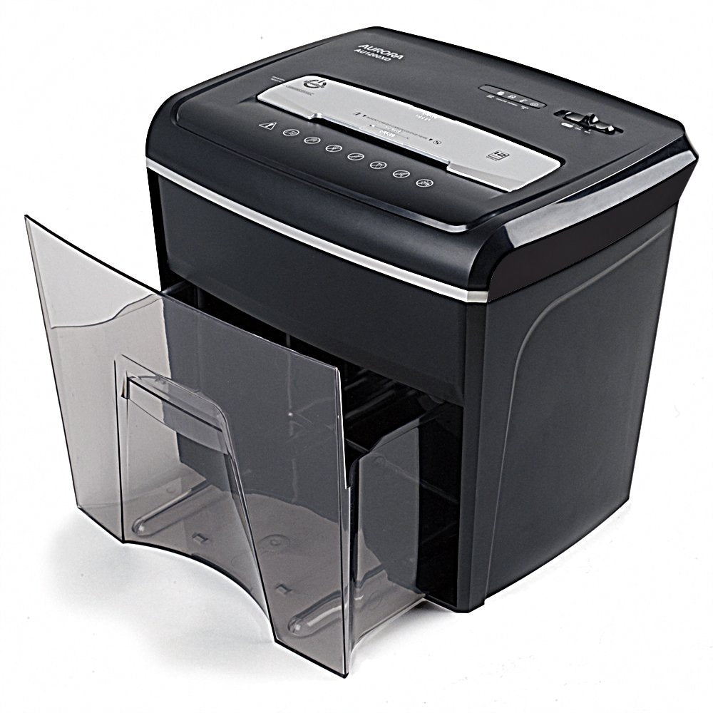 Aurora AU1880XA Heavy Duty Anti-Jam 18-Sheet Crosscut Shredder/60 Min Run Time/ 7-Gallon Pullout Basket and Casters
