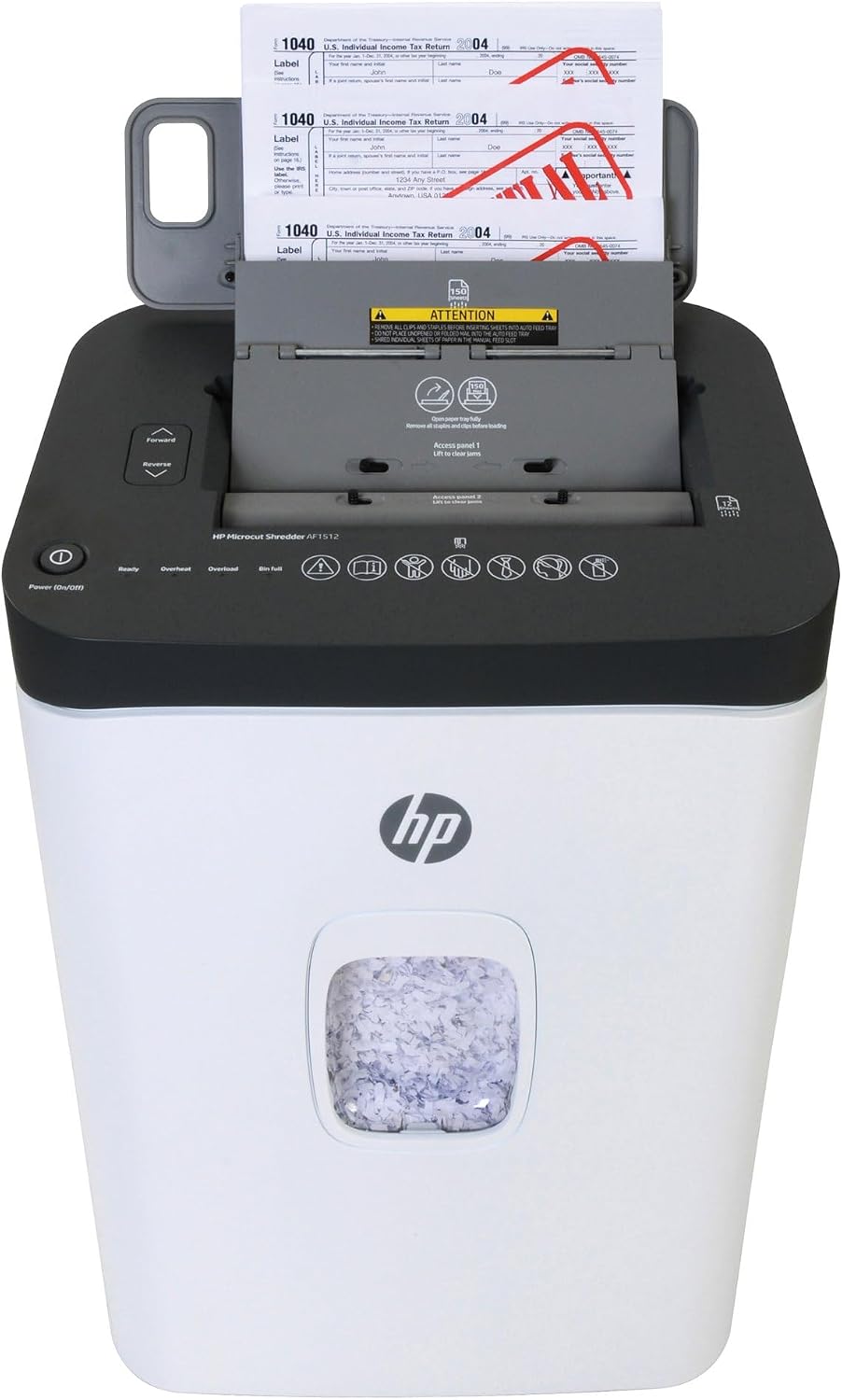 HP - Micro Cut Paper Shredder, 12-Sheet Manual, 150-Sheet Auto Feed