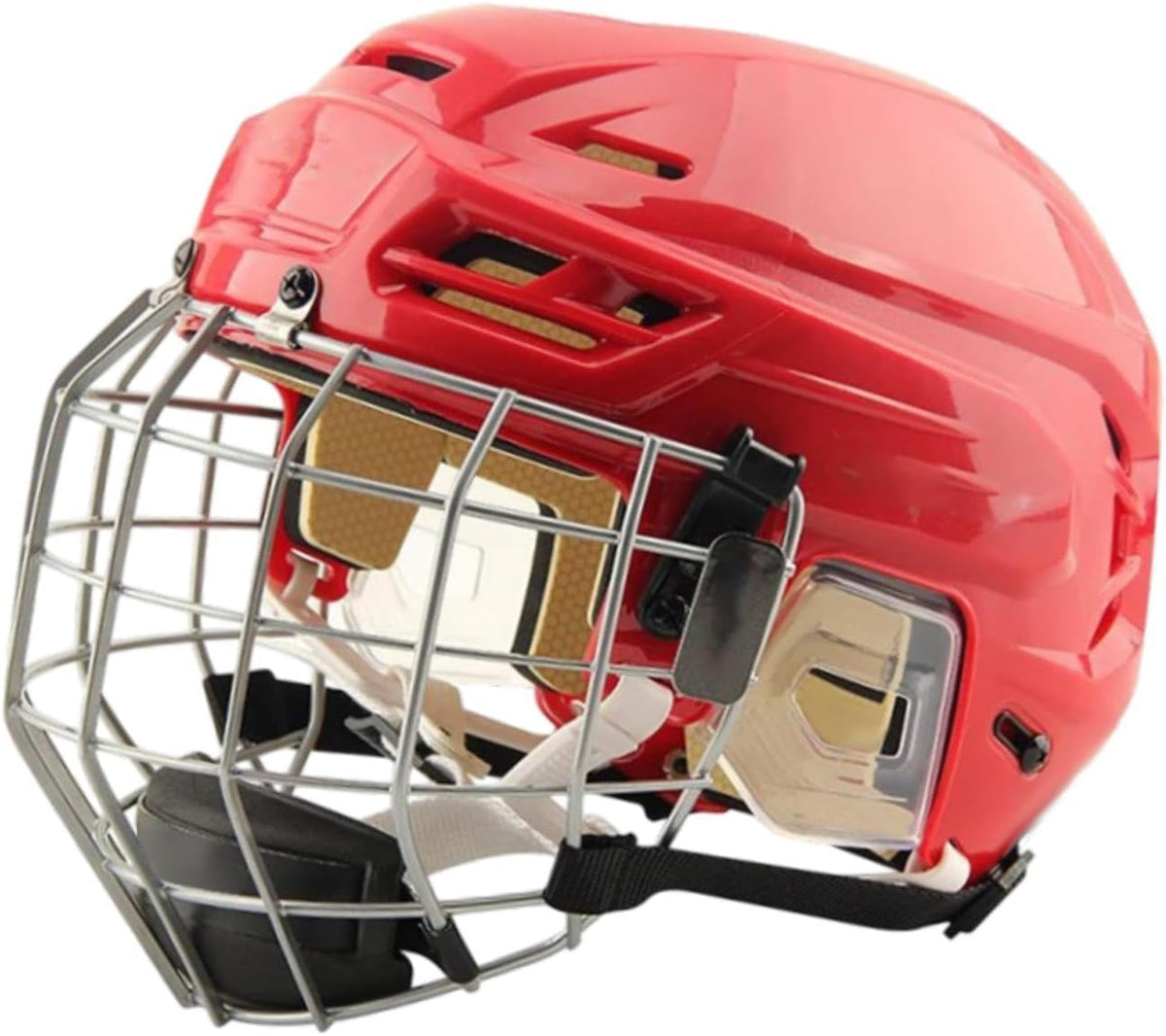 Generic Hockey Helmet with Facemask, Sturdy Professional Exercise Practice Headgear, Match Ice Speed Skate Helmet