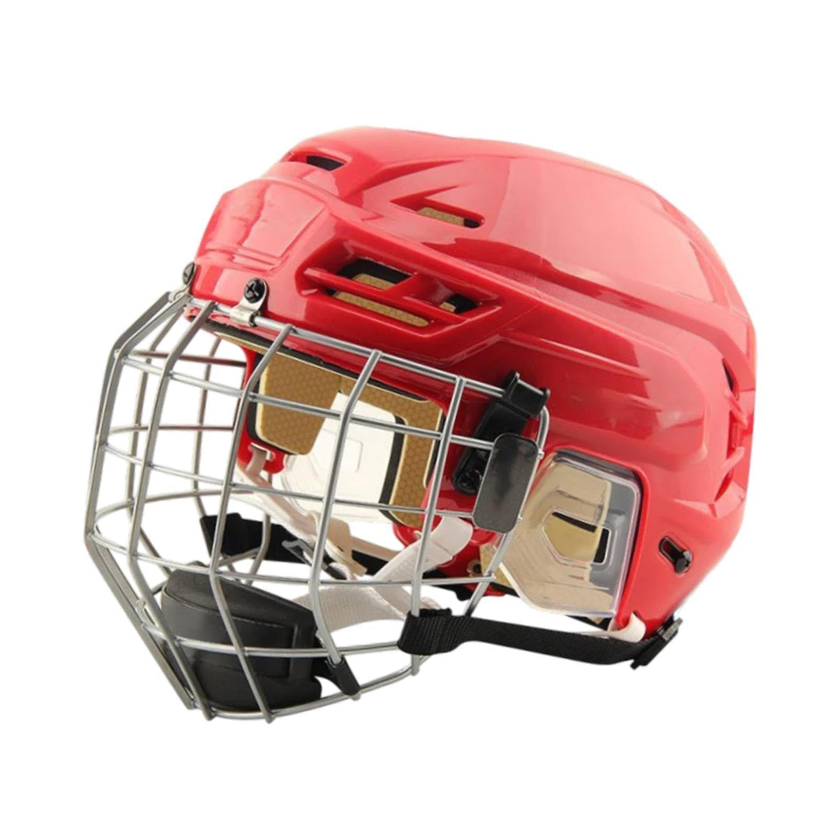 harayaa Hockey Helmet with Facemask Roller Skating Helmet Ice Skate Helmet Speed Skate Helmet with Polyethylene Shell and Thick Iron Mesh