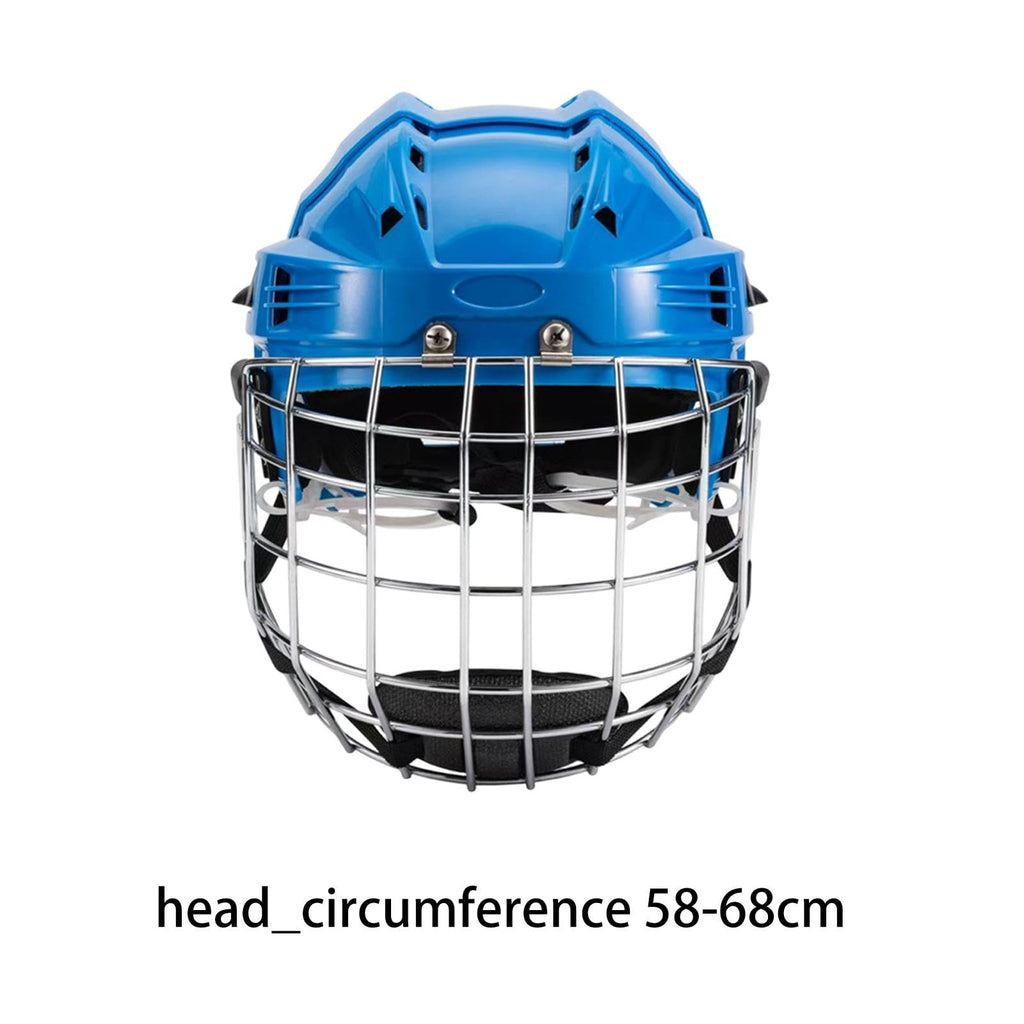 SM SunniMix Hockey Helmet Padded Sports Helmet Headgear Adjustable Ice Hockey Helmet Speed Skate Helmet Lightweight EVA Cushioning for