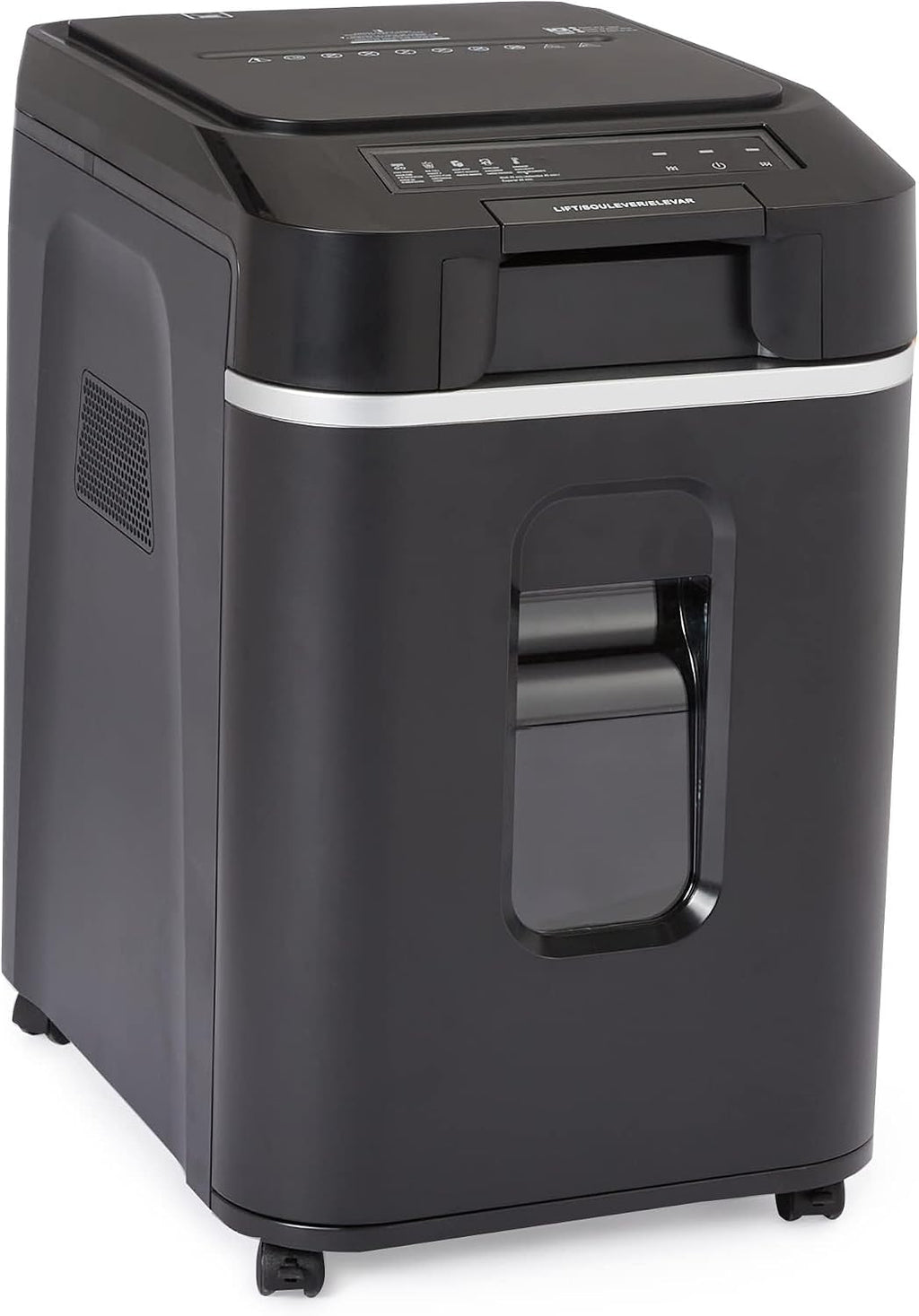 Amazon Basics 200-Sheet Auto Feed Micro Cut Paper Shredder with Pullout Basket, Black - NEW (Previously AmazonCommercial brand)