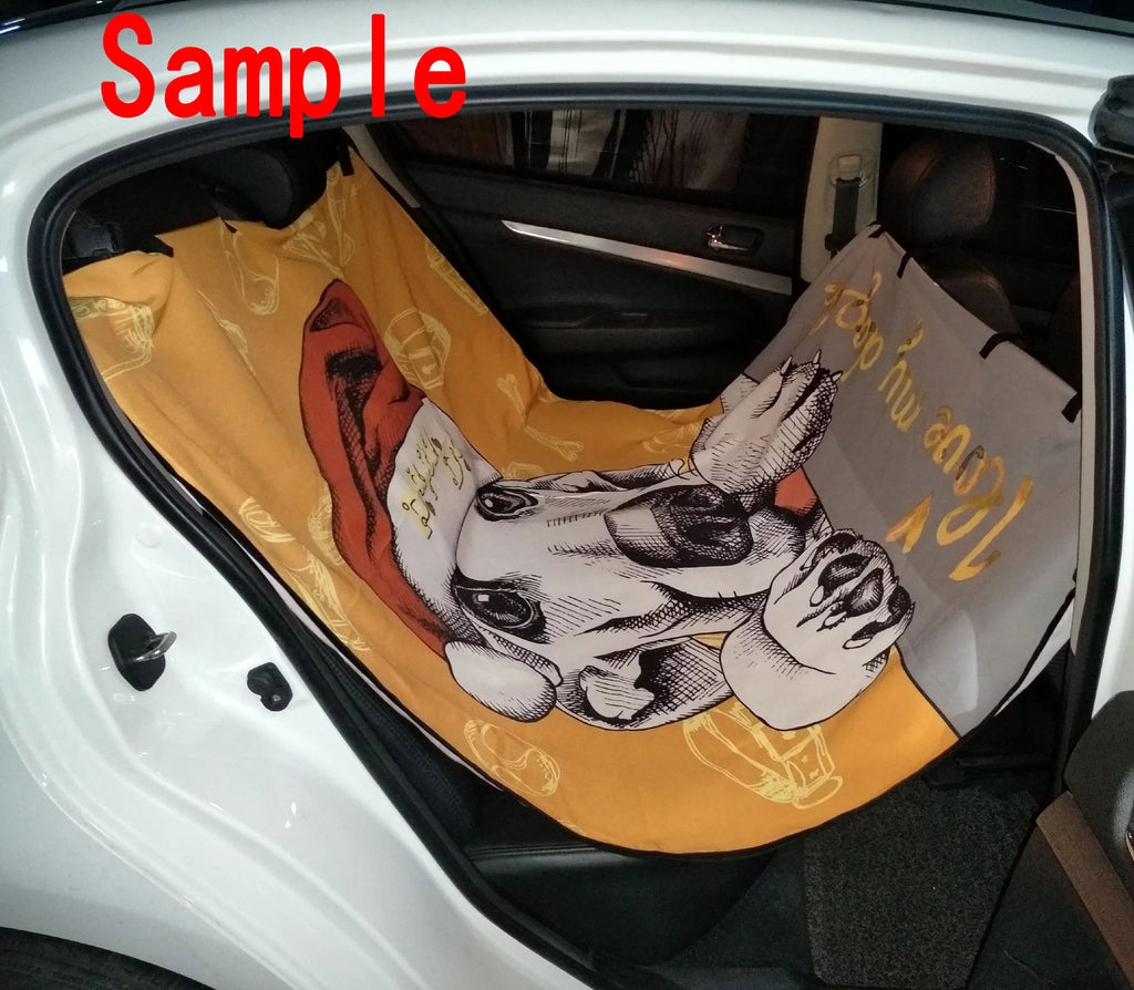 GCKG Merry Christmas pattern Pet Car Sizeeat Cover Dog Car Sizeeat Mat Hammock Cargo Mat Trunk Mat For Cars Trucks and SizeUV 54x60 inches