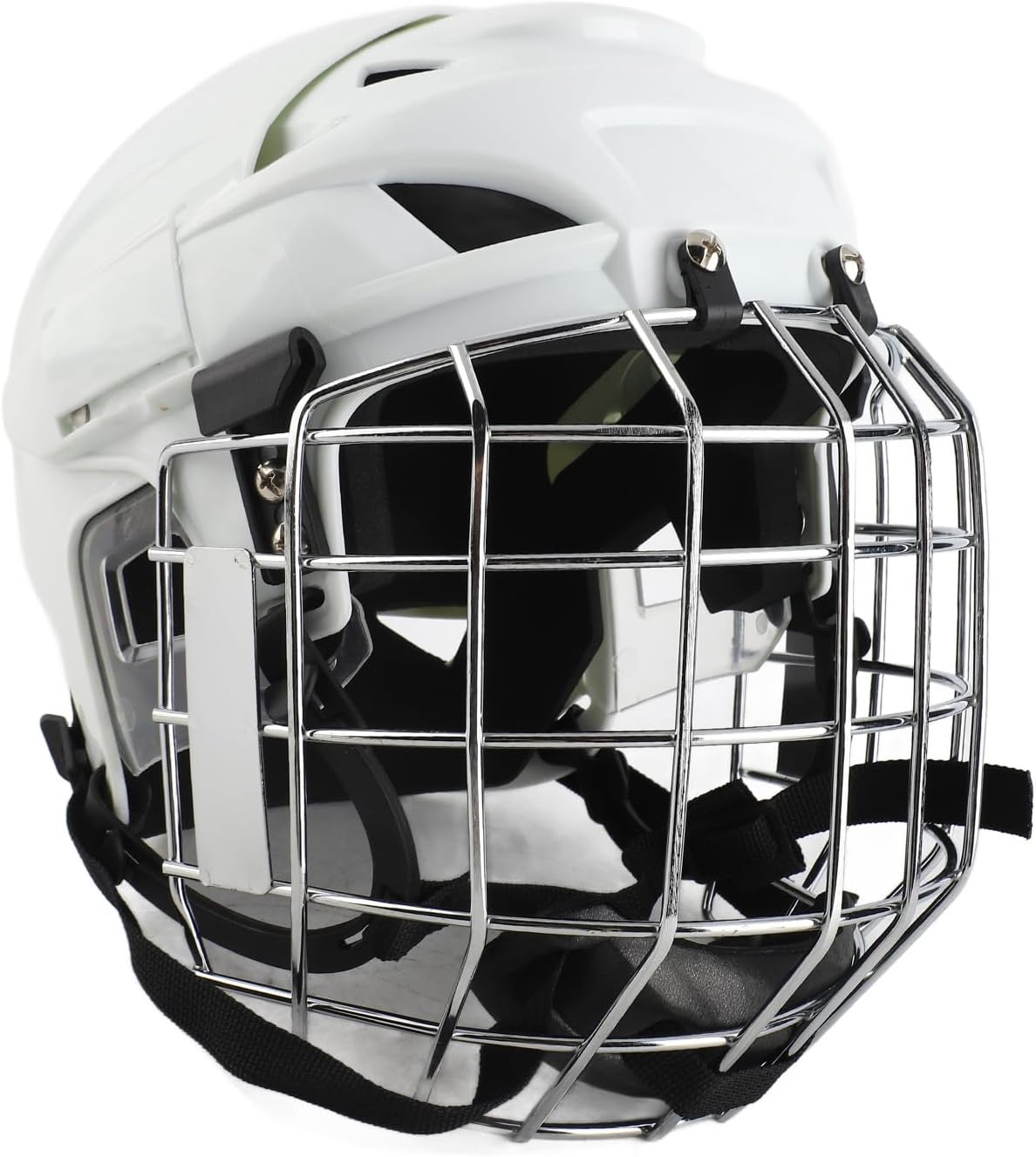 Hockey Helmet, ABS Protective Structure with EVA Padding, Youth Face Cage for Roller and Ice Hockey Sports (M)