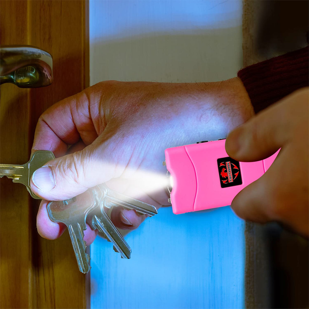 Wholesale Lot Super Heavy Duty Stun Gun for Self Defense with Bright Led Flashlight, Rechargeable Battery, Nylon Holsters with Belt Loop for Easy Cary