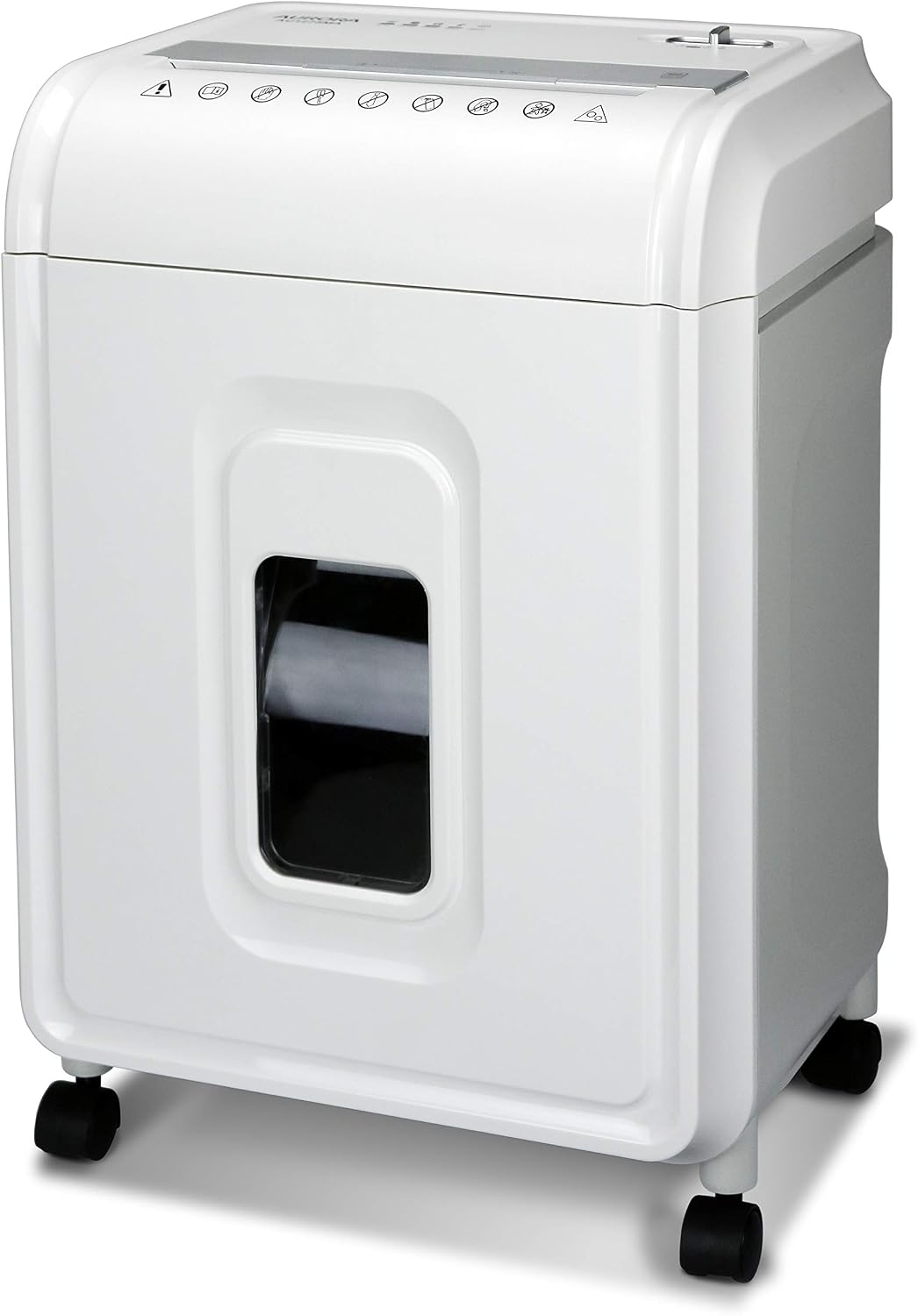 Aurora Professional Grade 12-Sheet Micro-Cut Paper and CD/Credit Card Shredder/ 60 Minutes Continuous Run Time, White/Gray