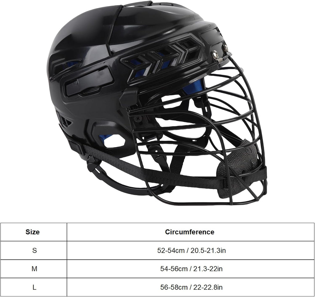 Lightweight Hockey Helmet,EVA Lining Impact Ice Hockey Helmet, Suitable for Teenagers and Adults