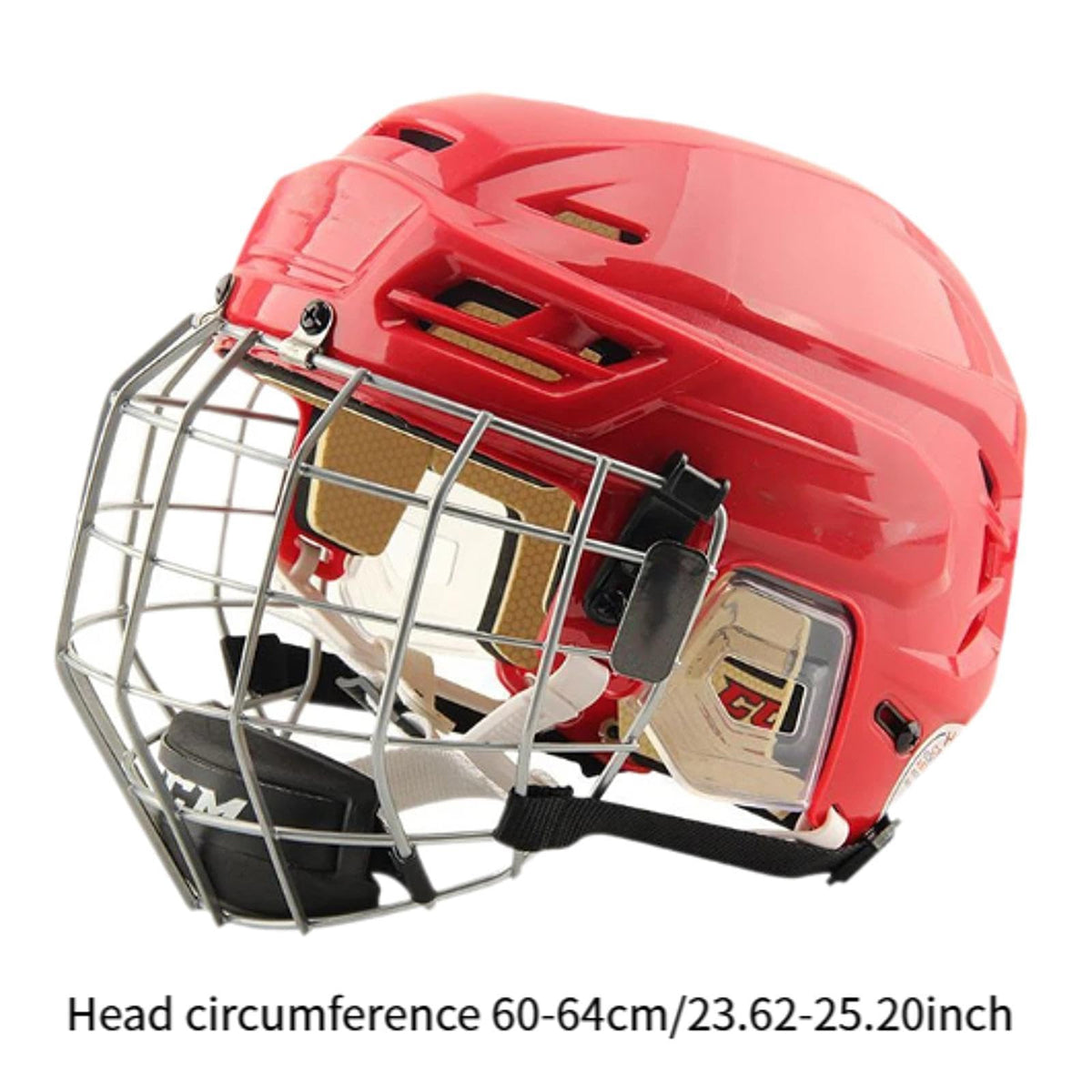 harayaa Hockey Helmet with Facemask Roller Skating Helmet Ice Skate Helmet Speed Skate Helmet with Polyethylene Shell and Thick Iron Mesh