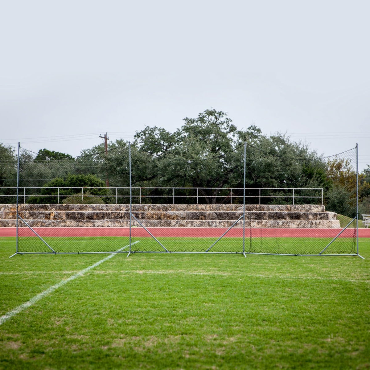 Predator Sports 10ft x 30ft Multi-Sport Backstop Net â Baseball Backstop Net, Lacrosse Nets for Backyard â Freestanding Sports Netting Barrier/Ball Stop Netting System