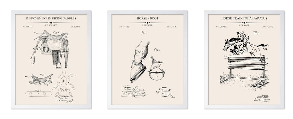 Poster Master 3-Piece Fencing Blueprint Poster - Fencing Garment Patent Print - Fencing Mask Design - Target Art - Sports Design - Technical Drawing Print - Gym or Office Decor - 8x10 Brown Framed
