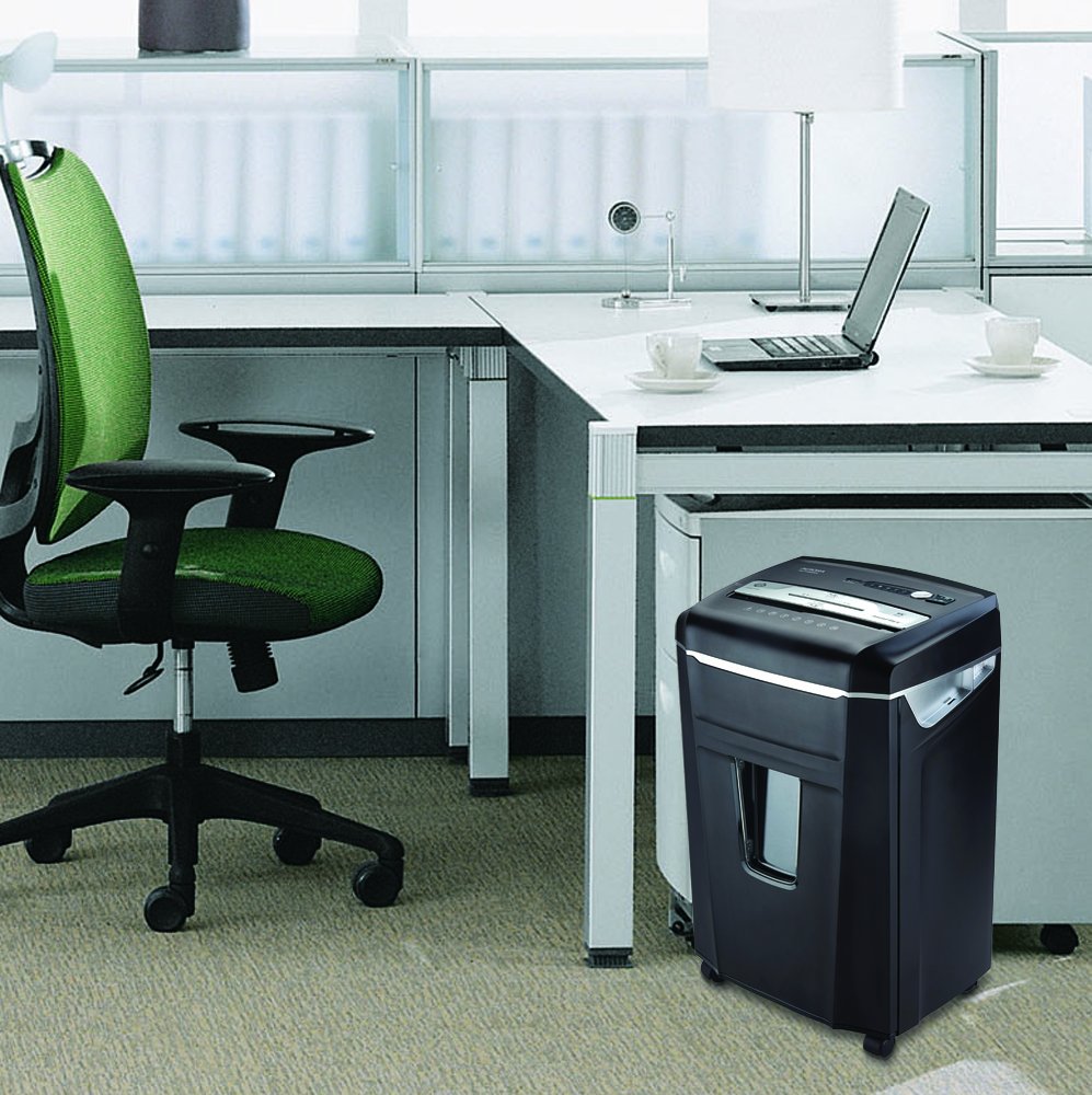 Aurora AU1210MA Professional Grade High Security 12-Sheet Micro-Cut Paper/CD and Credit Card/ 60 Minutes Continuous Run Time Shredder