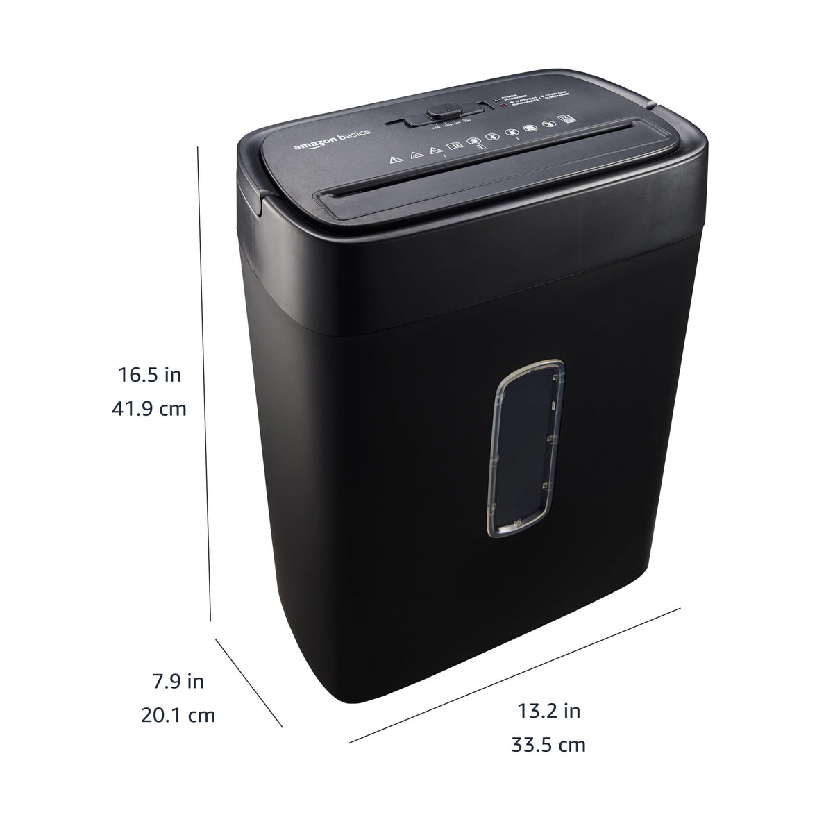 Amazon Basics 18 Sheet Cross Cut Paper, CD, and Credit Card Shredder with 6 Gallon Bin, 30 Minutes Continuous Run Time, Black