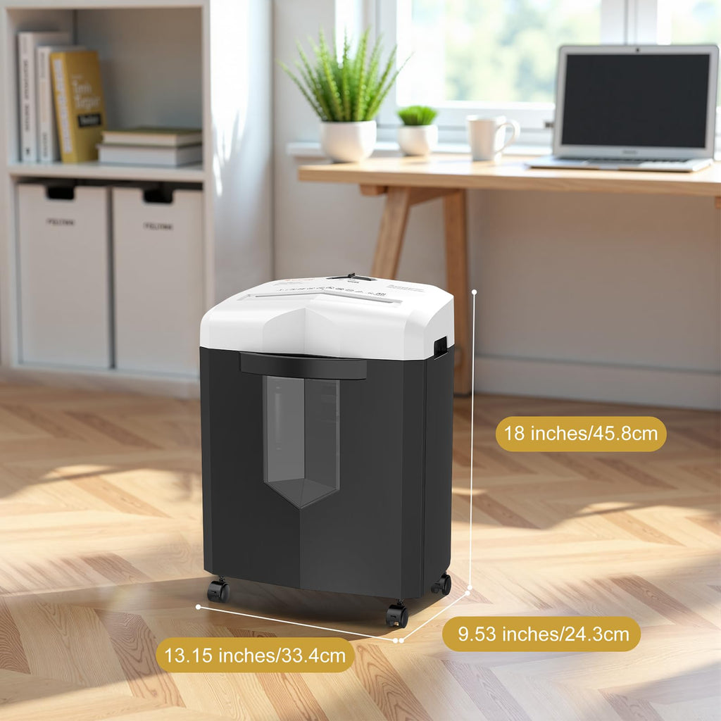 Bonsaii 12-Sheet Micro Cut Heavy Duty Paper Shredder for Home Office