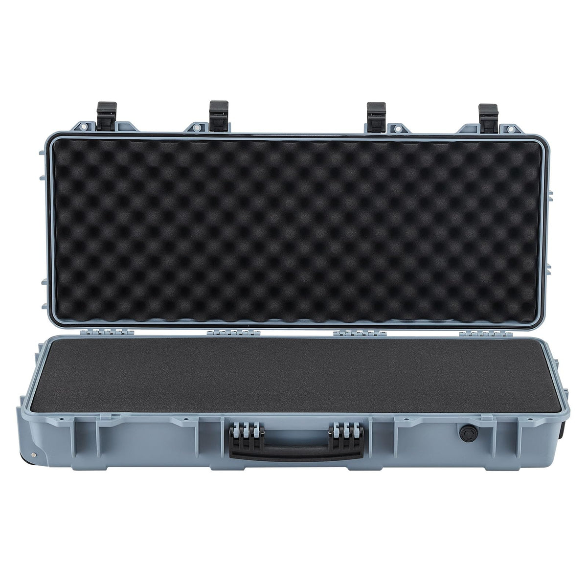 VEVOR Rifle Case, Rifle Hard Case with 4 Layers Fully-protective Foams, Lockable Hard Gun Case with Wheels, IP67 Waterproof & Crushproof, for Rifles or Shotguns