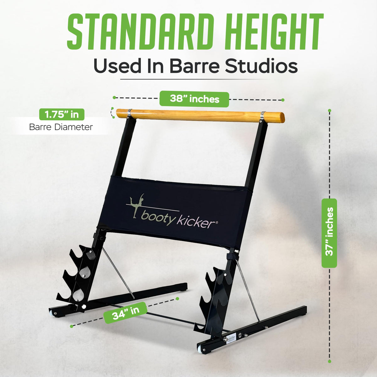 Portable Folding Exercise Bar for Barre, Balance and Ballet Home Workouts