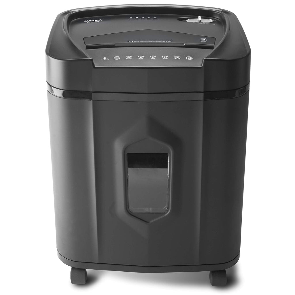 Aurora Anti-Jam 16-Sheet Crosscut Paper/CD and Credit Card Shredder/ 5-Gallon pullout Basket 30 Minutes Continuous Run Time