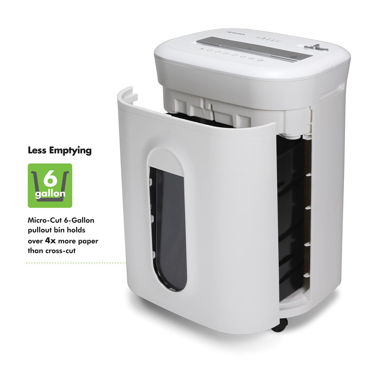 Aurora AU830MA High-Security 8-Sheet Micro-Cut Paper and Credit Card Shredder/ 20 Minutes/Security Level P-5