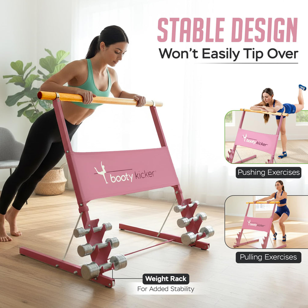Portable Folding Exercise Bar for Barre, Balance and Ballet Home Workouts
