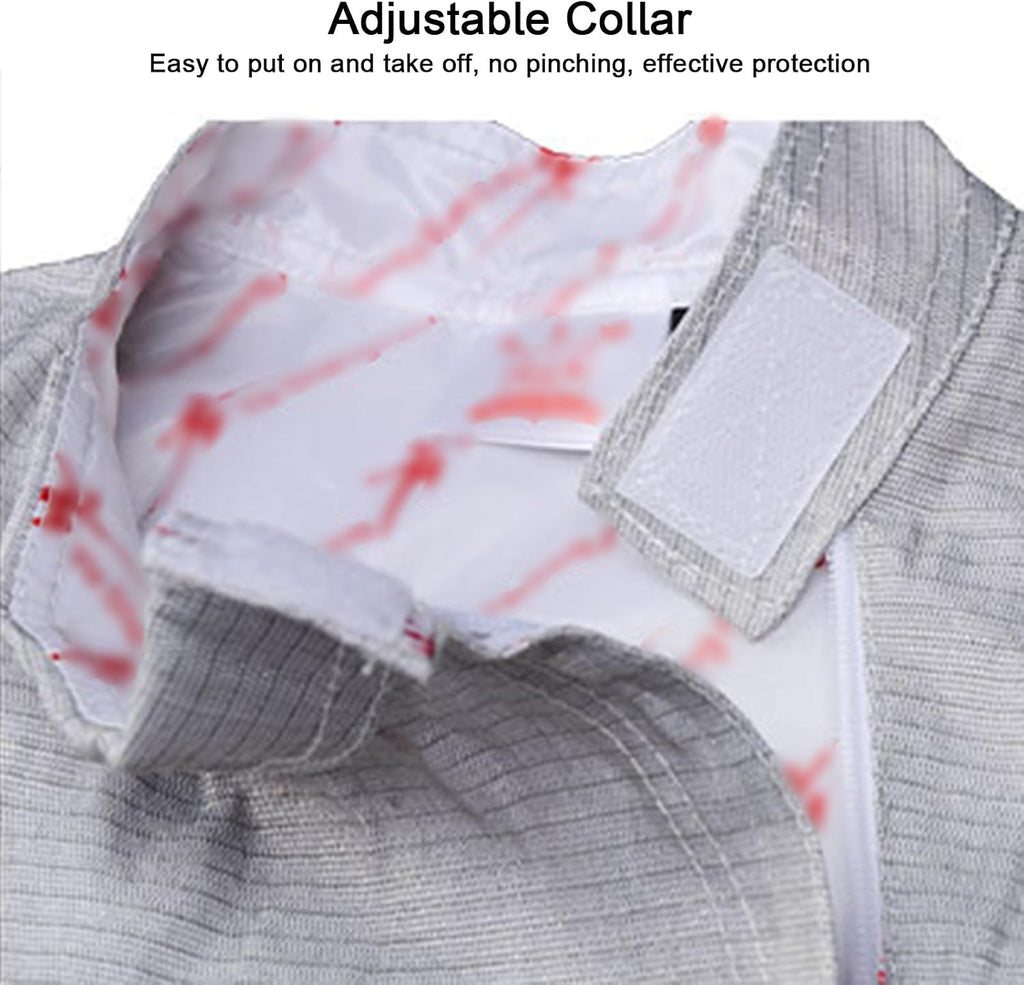 Fencing Equipment for Unisex, Fencing Electric Sabre Jacket, Washable, Elastic Cuffs, Adjustable Buckle, for Right Hand