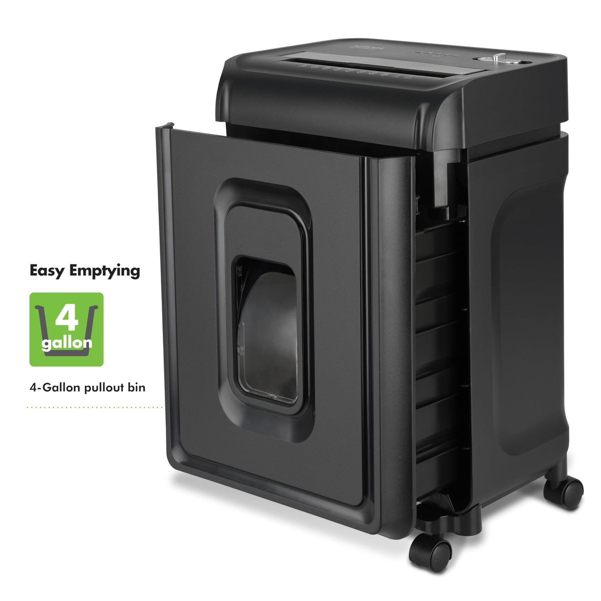 Aurora AU1880XA Heavy Duty Anti-Jam 18-Sheet Crosscut Shredder/60 Min Run Time/ 7-Gallon Pullout Basket and Casters