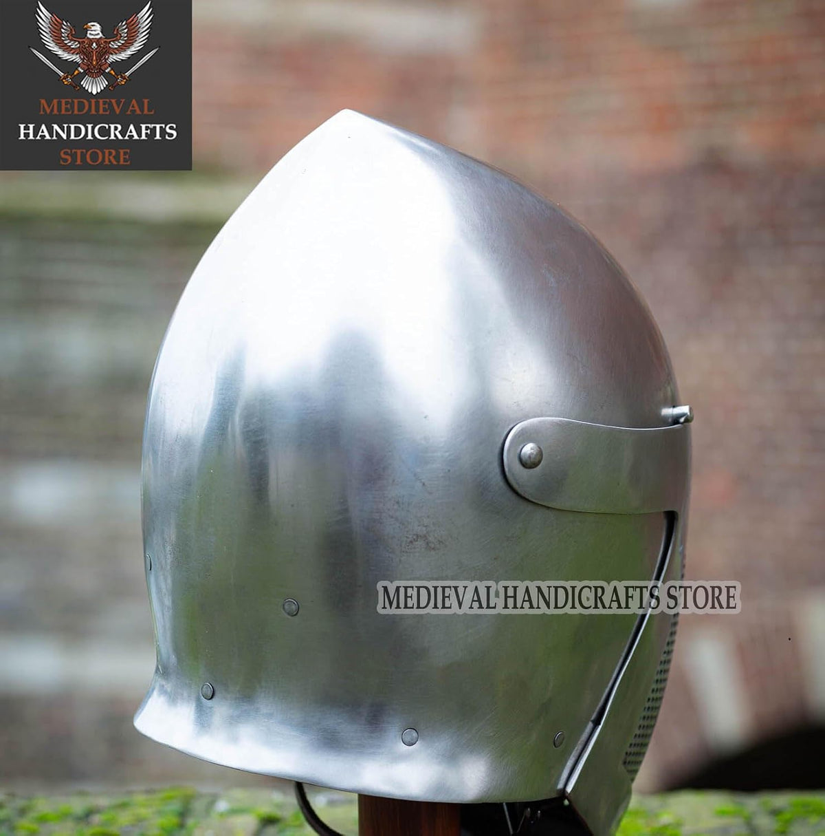 Medieval fencer bascinet Visor helmet HEMA SCA Sparring Protective gear For Halloween Cosplay