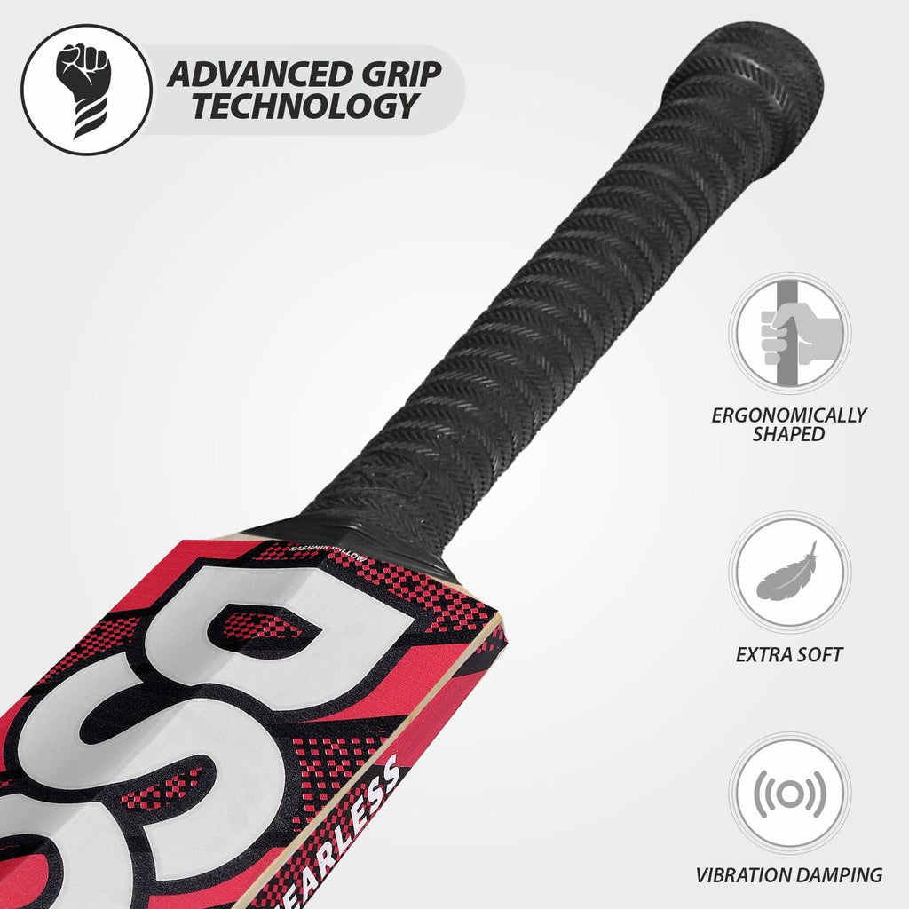 DSC Intense Force Kashmir Willow Cricket Bat for Leather Ball |Size-2 | Light Weight | Free Cover|