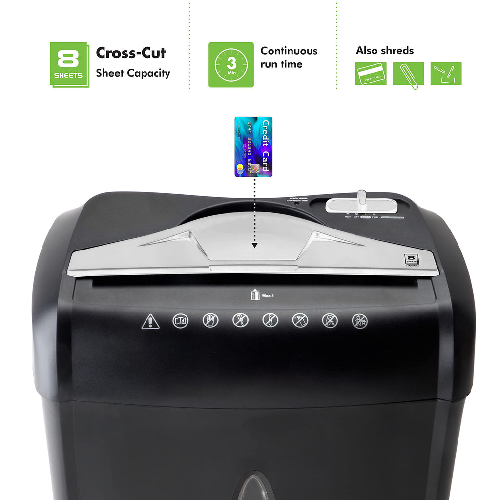 Aurora AU1645XA 16-Sheet Cross-Cut Paper and CD/Credit Card Shredder/5-Gallon Pullout Basket/ 30 Minutes Run Time