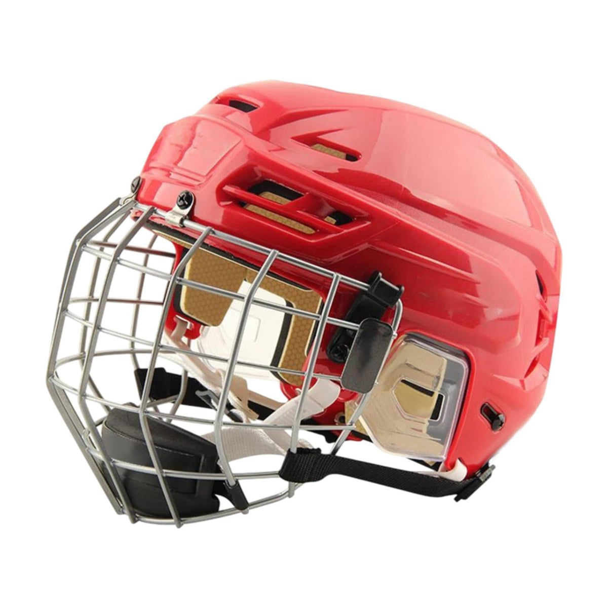 harayaa Hockey Helmet with Facemask Roller Skating Helmet Ice Skate Helmet Speed Skate Helmet with Polyethylene Shell and Thick Iron Mesh