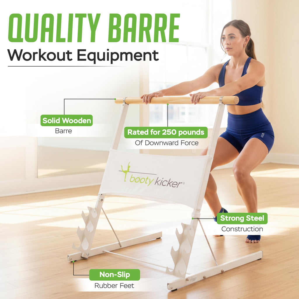 Portable Folding Exercise Bar for Barre, Balance and Ballet Home Workouts