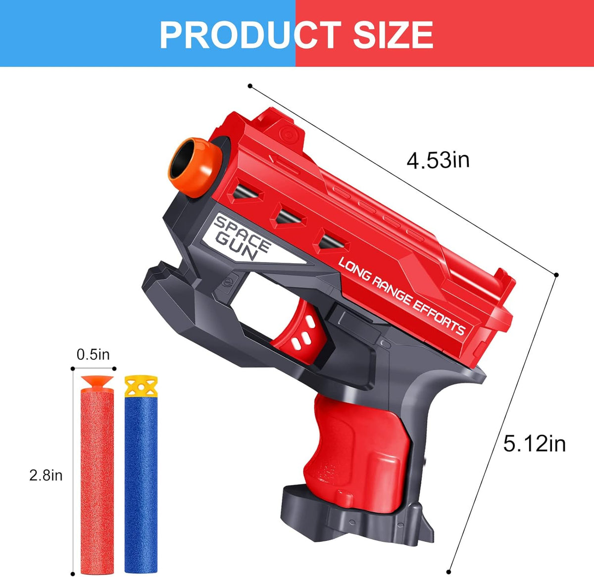 20 Pack Small Gun Set for Birthday Party Supplies with Mini Foam Blaster Fit for Nerf Guns Party,Gun Favors with Toy Gun for Kids 3-7,Bullet Holders,Foam Darts,Face Masks & Safety Glasses