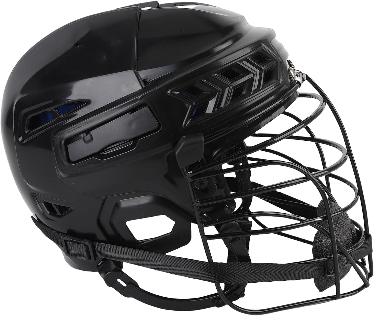 Cosiki Cosiki Hockey Helmet, PP Ergonomic Lightweight Professional Hockey Training Helmet, Face Protective Equipment with Comprehensive Coverage, Ideal for Outdoor Sports Gear (L) (M)