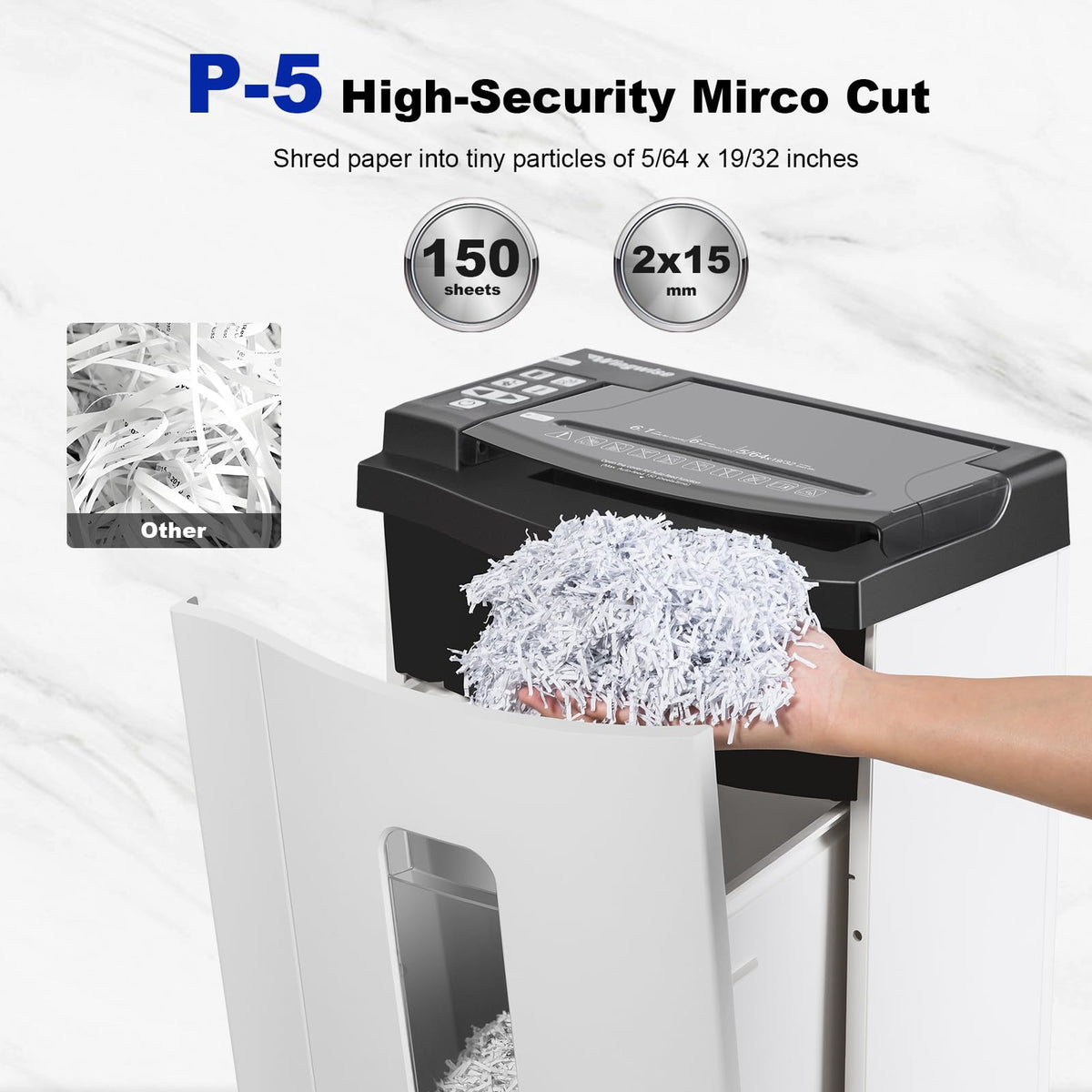 Wingwise 60 Sheets Auto Feed Paper Shredder for Home Office
