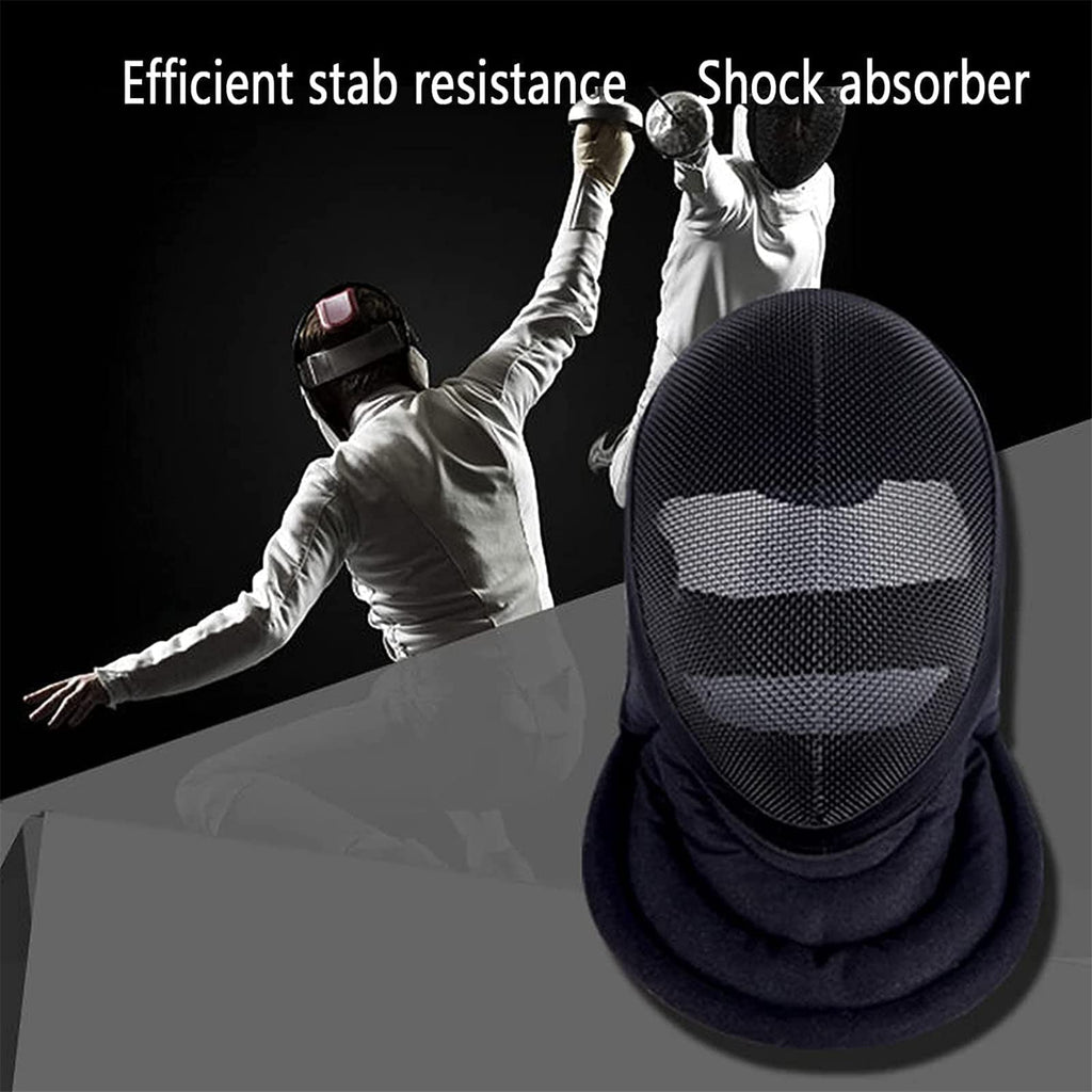 Fencing Mask - Epee CE 350N/1600N Certified National Grade Masque - Fencing Protective Gear Full Face Steel Mesh Fencing Mask for Training, Detachable Inner Lining