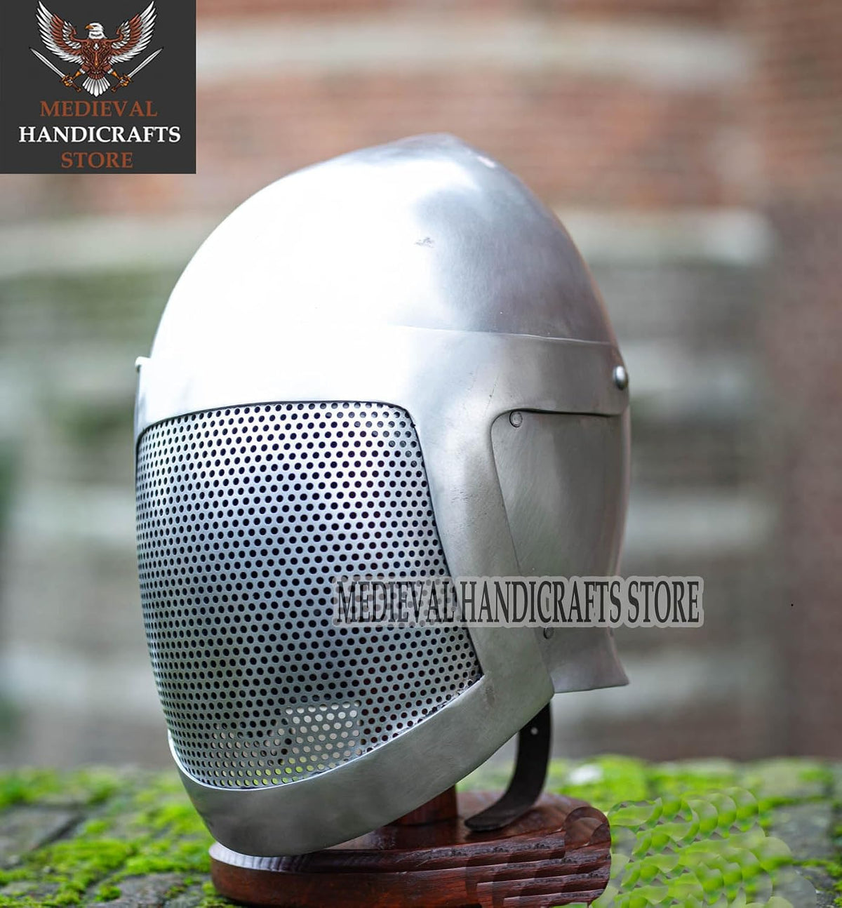 Medieval fencer bascinet Visor helmet HEMA SCA Sparring Protective gear For Halloween Cosplay