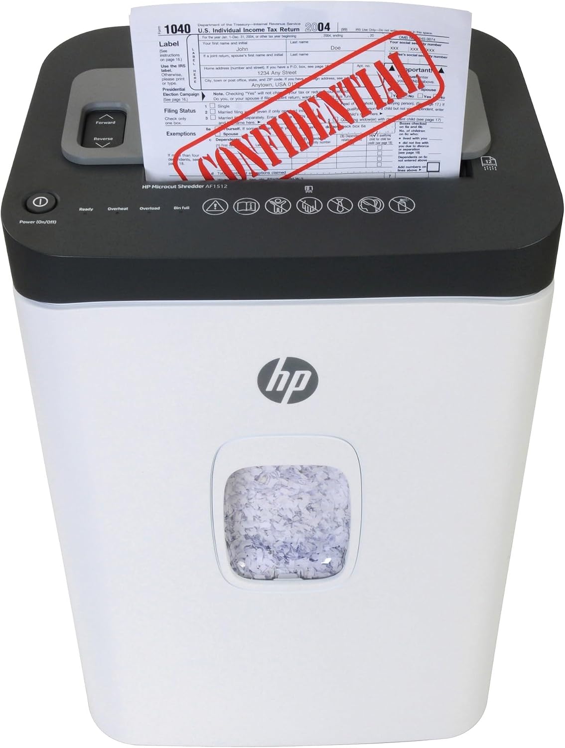 HP - Micro Cut Paper Shredder, 12-Sheet Manual, 150-Sheet Auto Feed