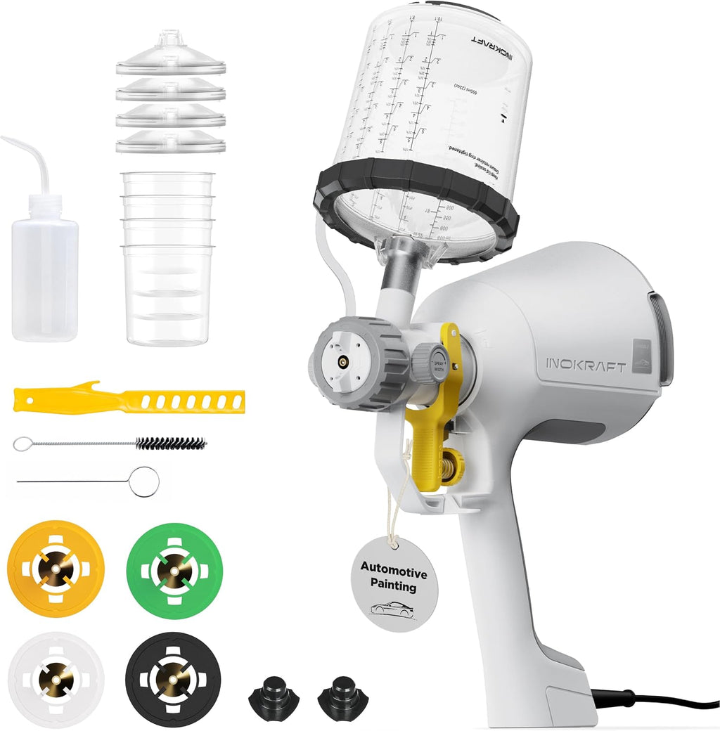 InoKraft Drizzle X Electric Spray Paint Gun for Automotive Spot Refinishing
