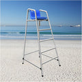 Large Lifeguard Chair - Outdoor Patio Chairs, Beach/Water Park/Competition Pool Rescue Ladder - Removable Referee Chair, Raised Referee Chair for(120cm)