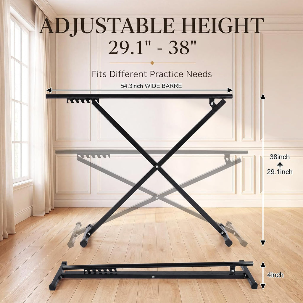 Portable Foldable Ballet Barre Adjustable Freestand Ballet Bar