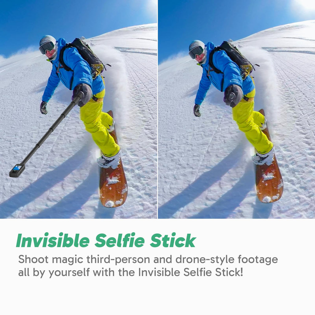 AKASO 360 Action Camera Standard Combo- 5.7K 360 Video with 1/2" 48MP Sensors, 72MP 360 Photo, 360-SuperSmooth, Invisible Selfie Stick Effect, 360Â° Horizon Lock, AI Tracking with 128GB MicroSD Card
