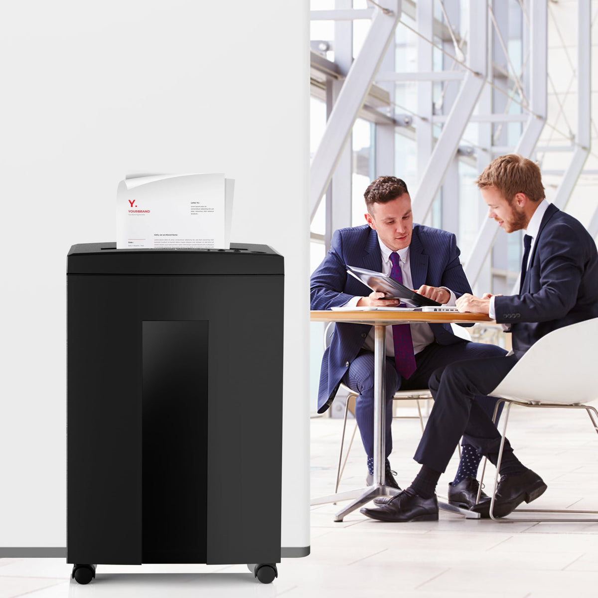 WOLVERINE SD9113 P4 Cross Cut Paper Shredder, Quiet,18 Sheet, 60 Min, White
