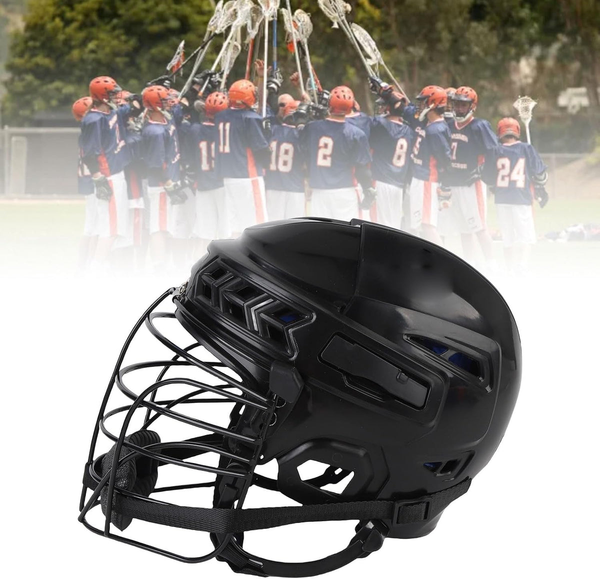 Lightweight Hockey Helmet,EVA Lining Impact Ice Hockey Helmet, Suitable for Teenagers and Adults