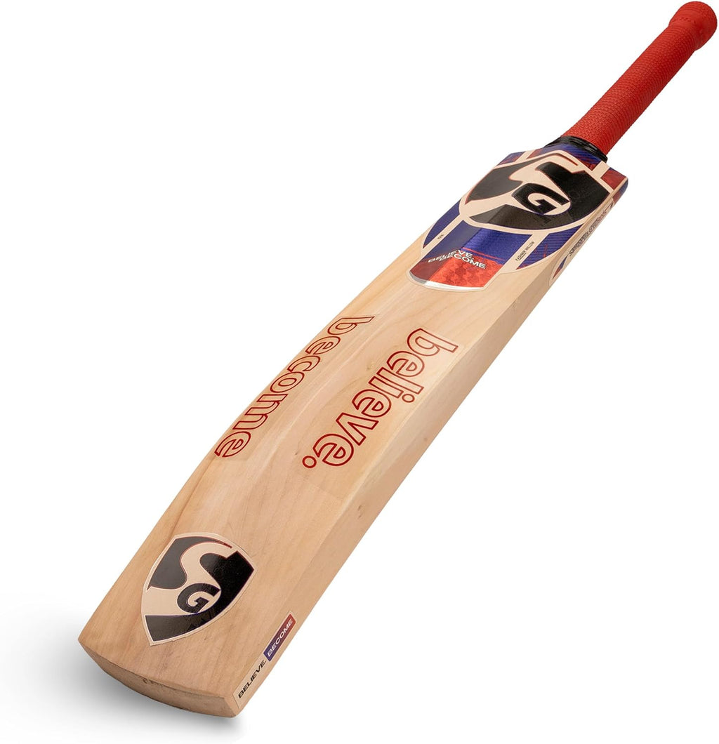 SG STROKEWELL Classic Bat Kashmir Willow Hard Pressed Shaped for Superb Stroke Cricket Bat (Leather Ball) No.6