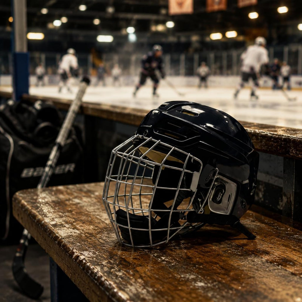Gralara Ice Hockey Helmet Ventilated Hockey Helmet with Cage Comfort Padding Impact-Resistant Headgear